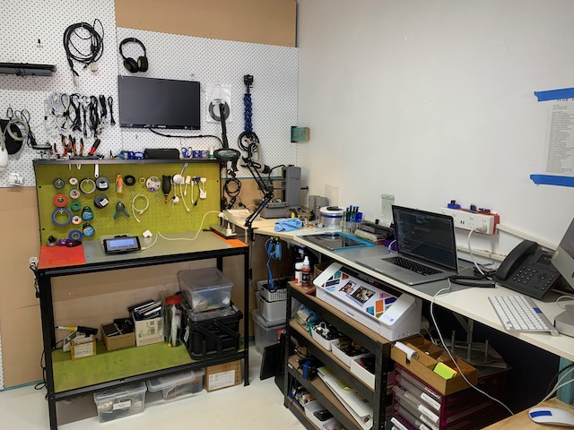 New repair space... Still working on changing the lay out to handle Macbook and iPhone repairs